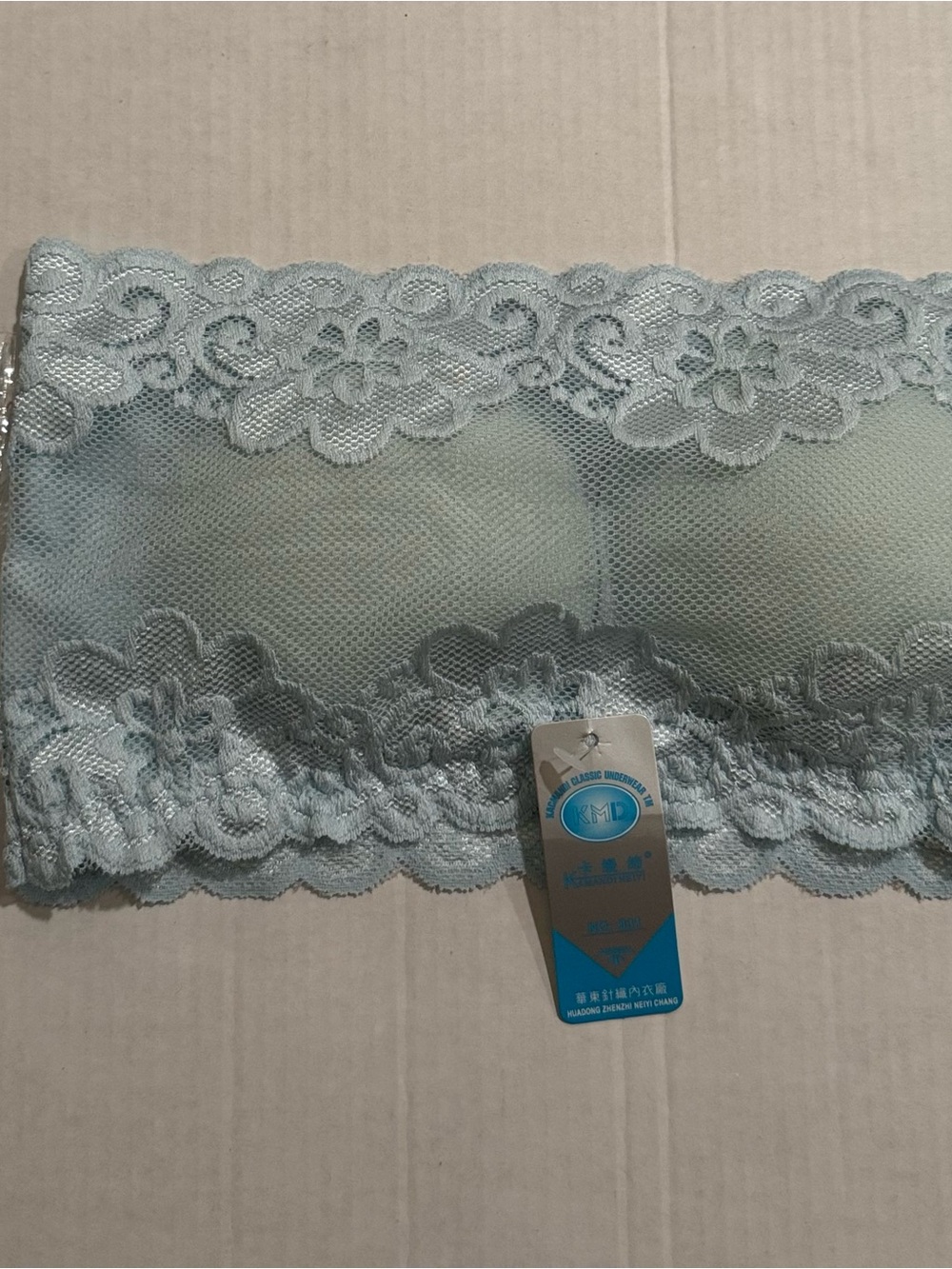 NWT Lace Icy Blue Bandeau Bralette Juniors Sz S
